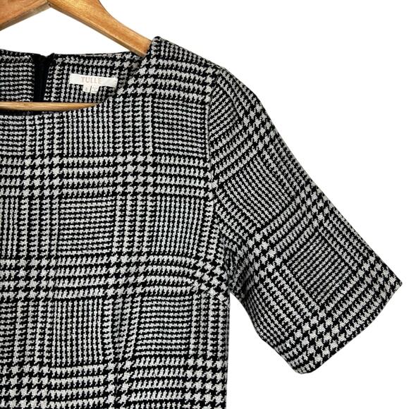 Tulle Mini Dress Womens S Black White Houndstooth Old Money Preppy Blair Waldorf - Picture 4 of 7